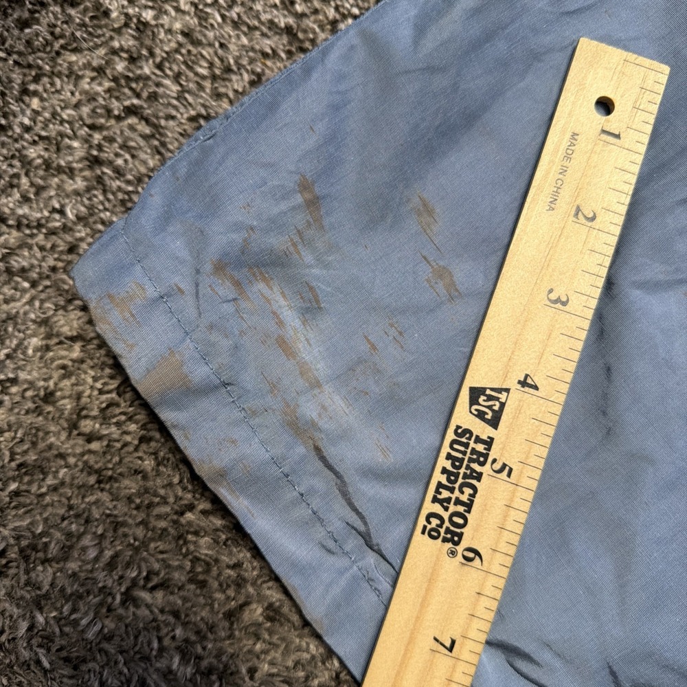 VTG 60s Woolrich Mountain Parka Mens L Blue Wool Lined Chore Barn Coat USA - Picture 10 of 11